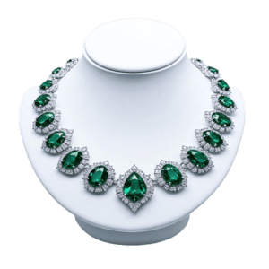 Stunning Emerald and Diamond Necklace