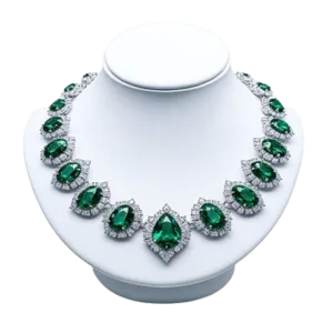 Stunning Emerald and Diamond Necklace