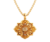 Elegant Gold Diamond Flower Pendant Necklace I Item Code: IMP75112